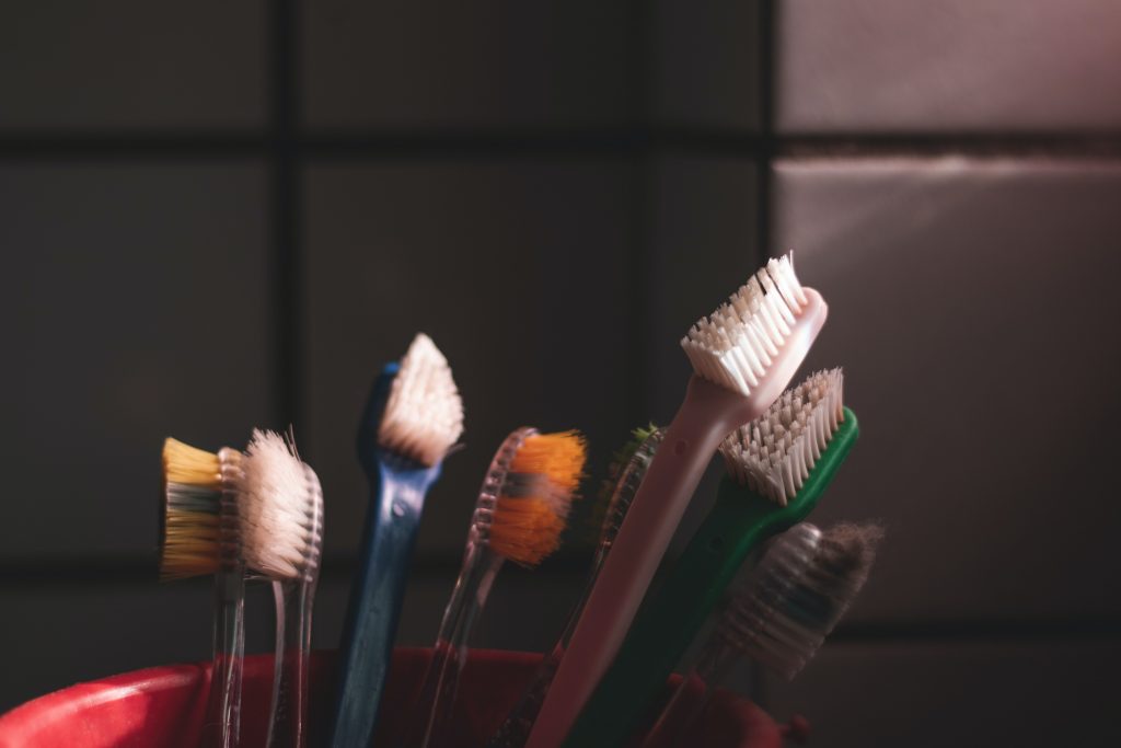 conjunto de cepillos de dientes